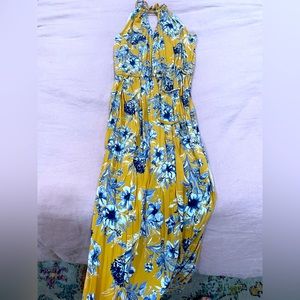 Ripcurl thigh-cut Hawaiian dress